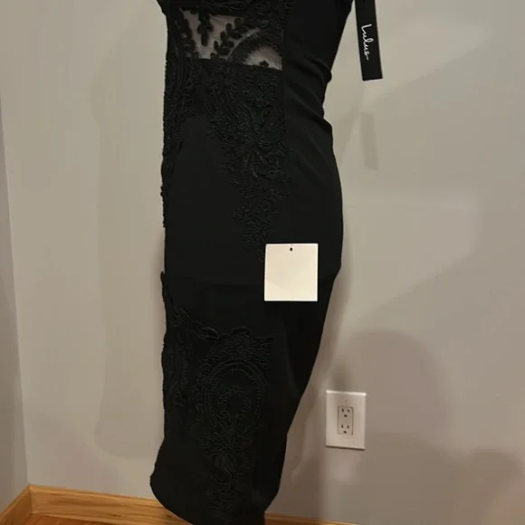 Lulu's Black Lace See Through Bodycon Dress - Picture 4 of 10